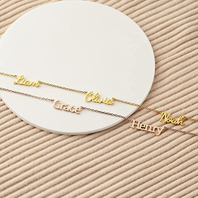 Necklaces Children Name Necklace, Mother Family Necklace, Multiple Name Necklace