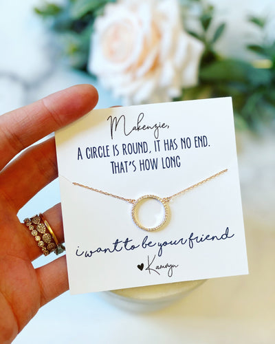Necklaces Infinity Circle Best Friend Necklace