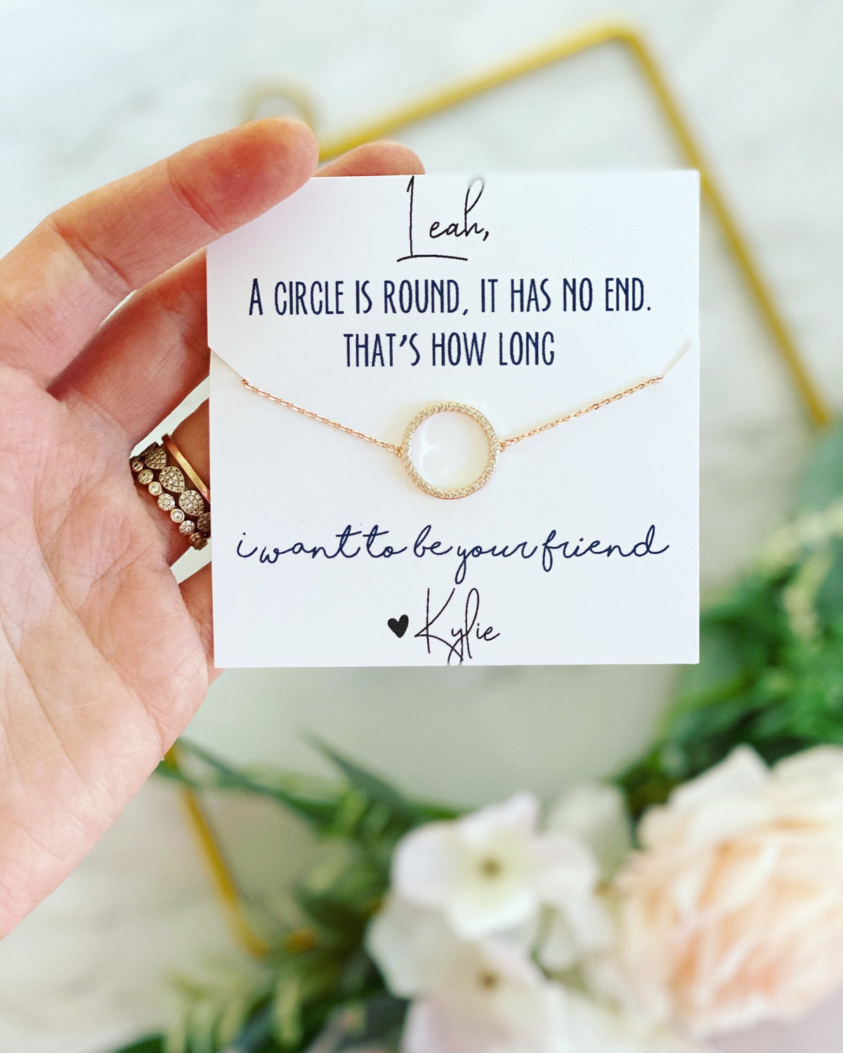 Necklaces Infinity Circle Best Friend Necklace