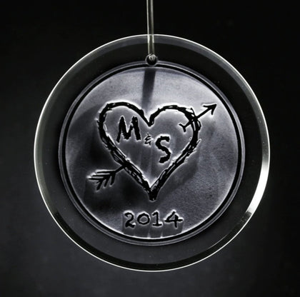 Cupid's Arrow Personalized Ornament
