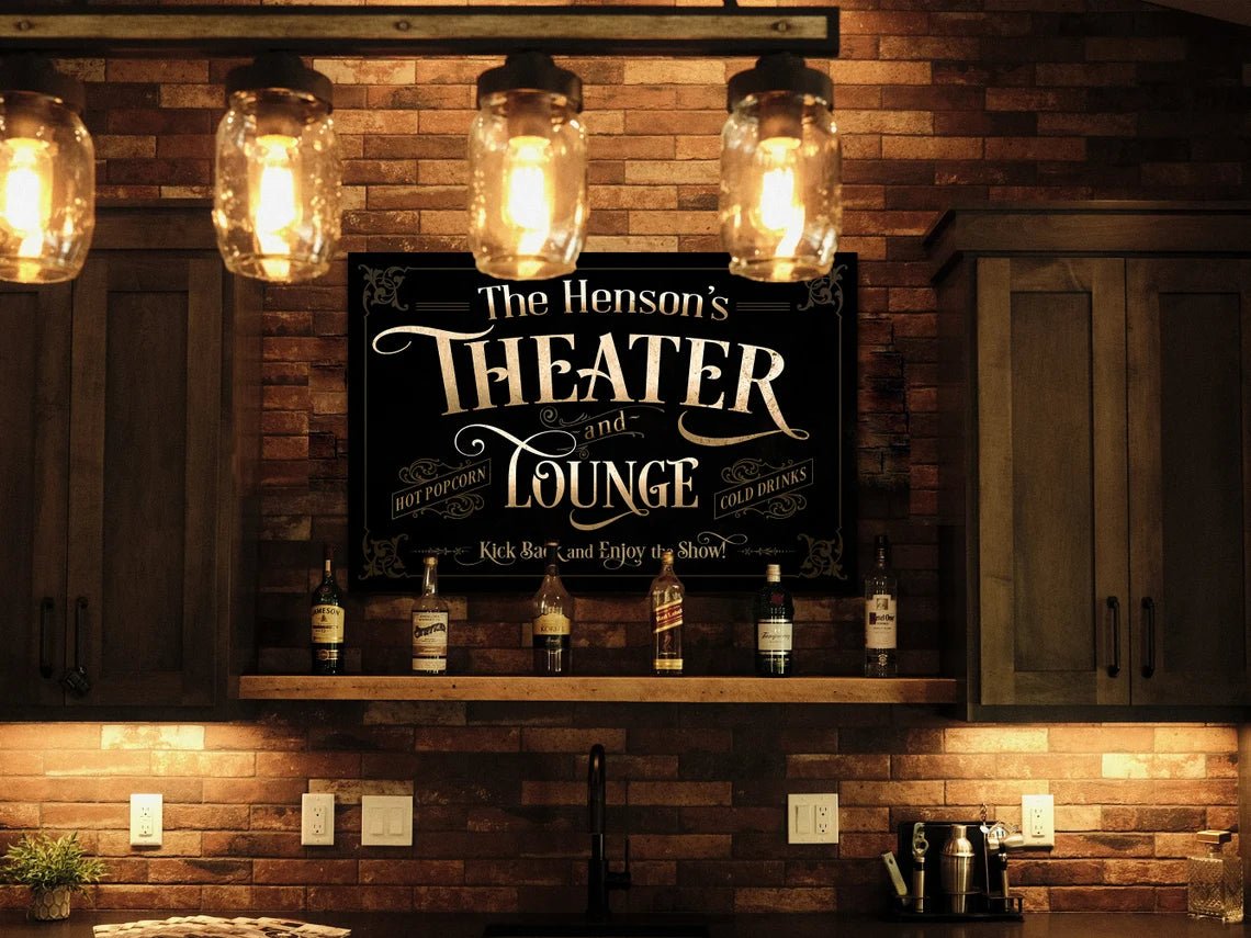 Personalized Home Theatre Sign