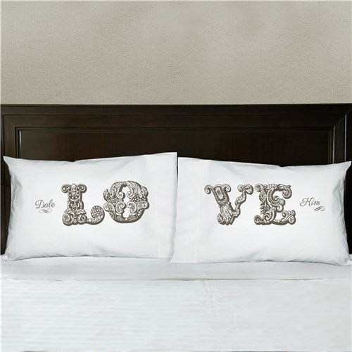 Personalized Lovers Pillowcase Set