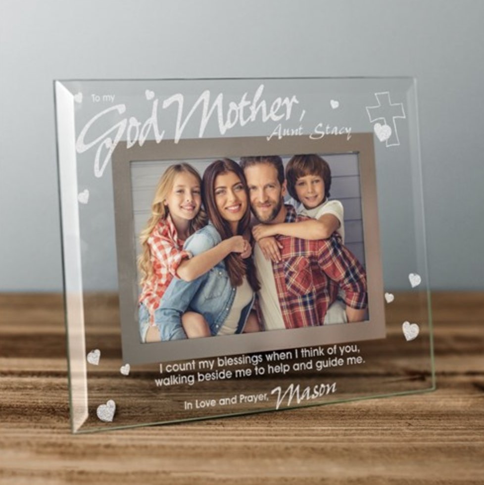 Personalized Wooden Picture Frame for Godmother Godmother