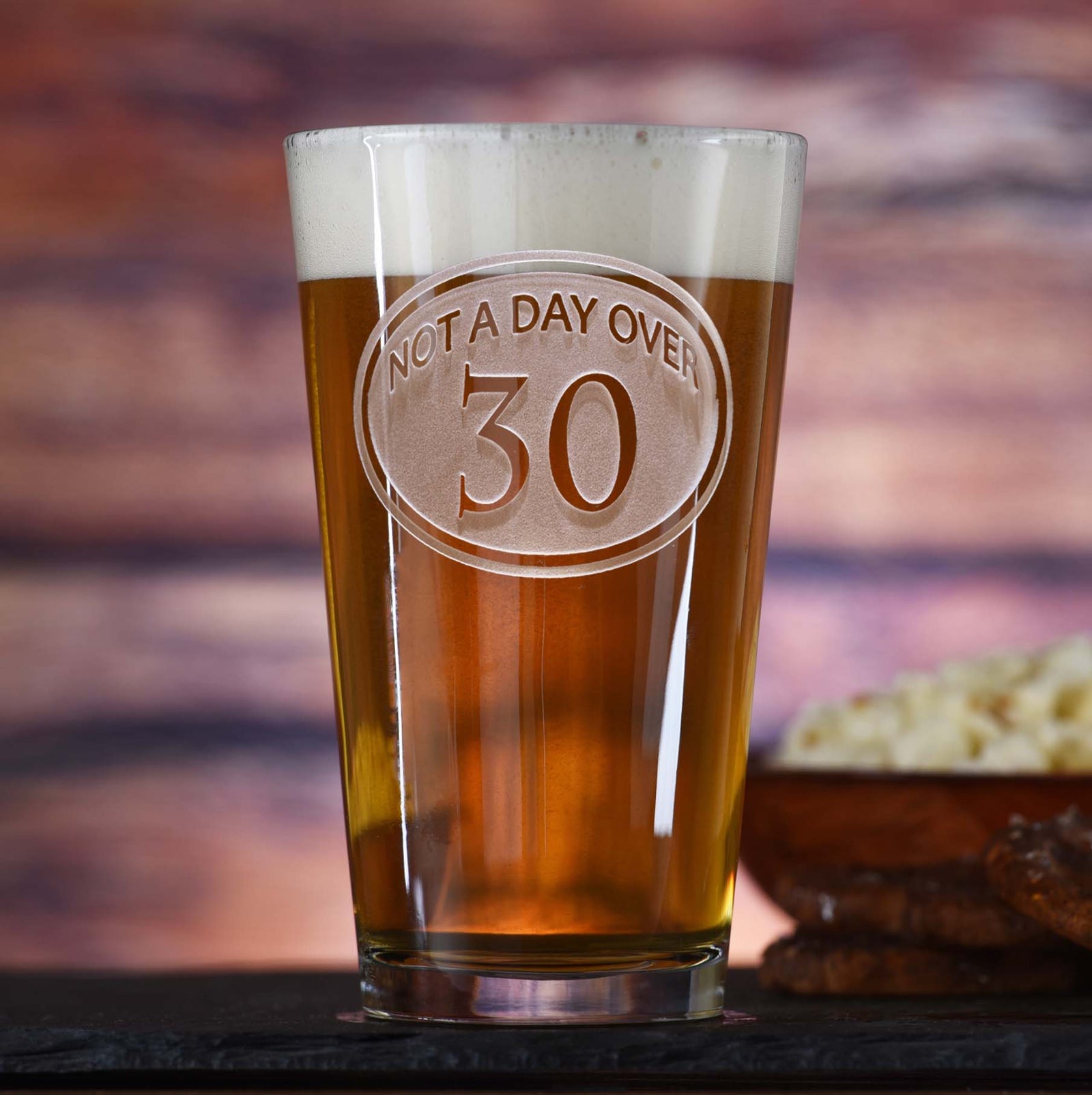 pint glass 30th Birthday Beer Pint Glass
