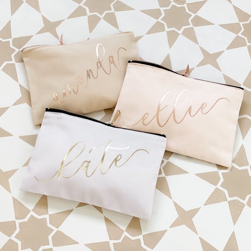 25 Personalized Makeup Cosmetic Bags