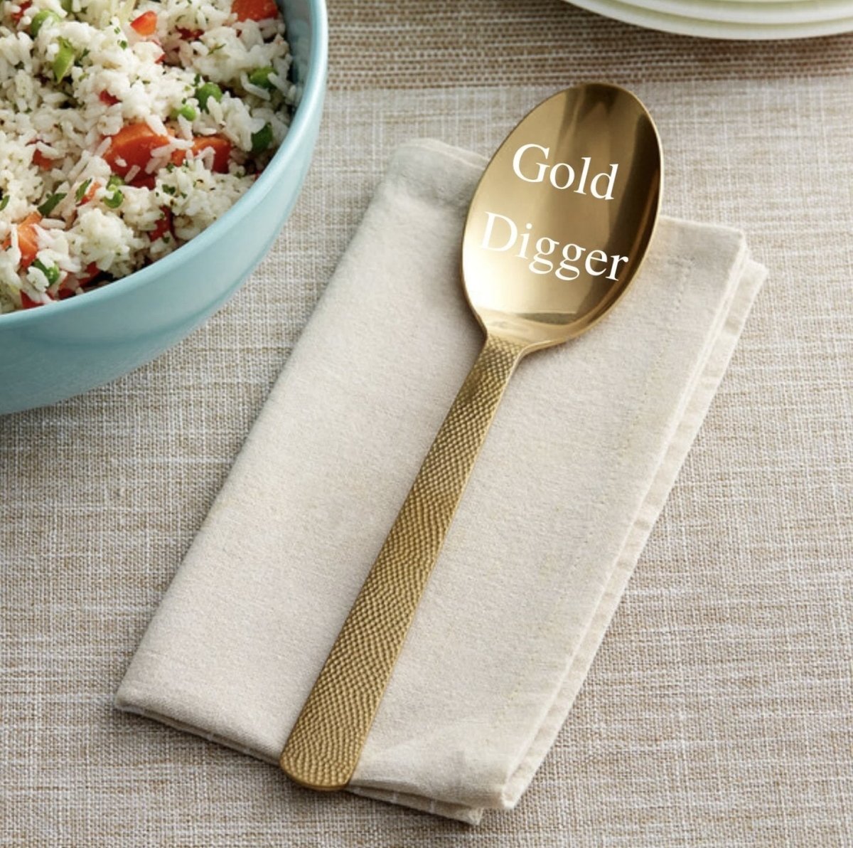 Serveware Custom Gold Spoon