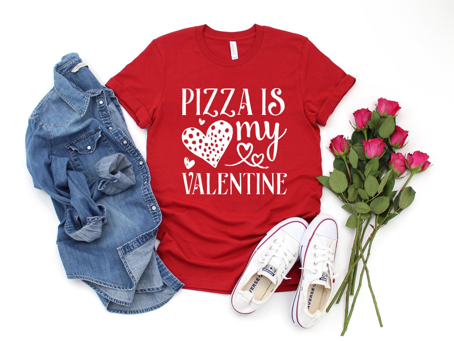 T-shirts Pizza Is My Valentine Shirt