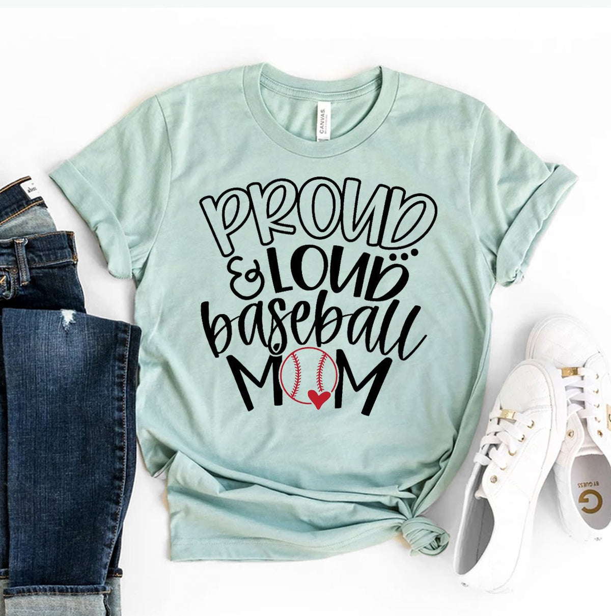 T-shirts Proud &amp; Loud Baseball Mom T-shirt