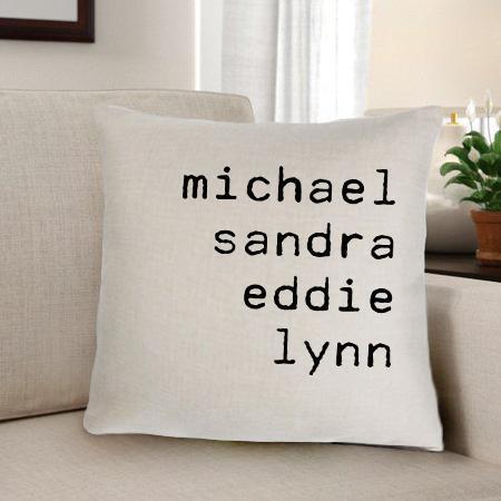 Textiles & Pillows Family Names Pillow