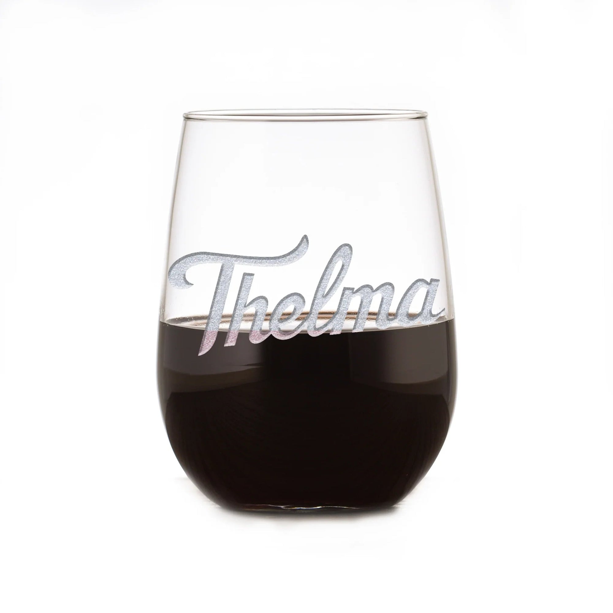 Monogrammed Stemless Wine Glass - Groovy Girl Gifts
