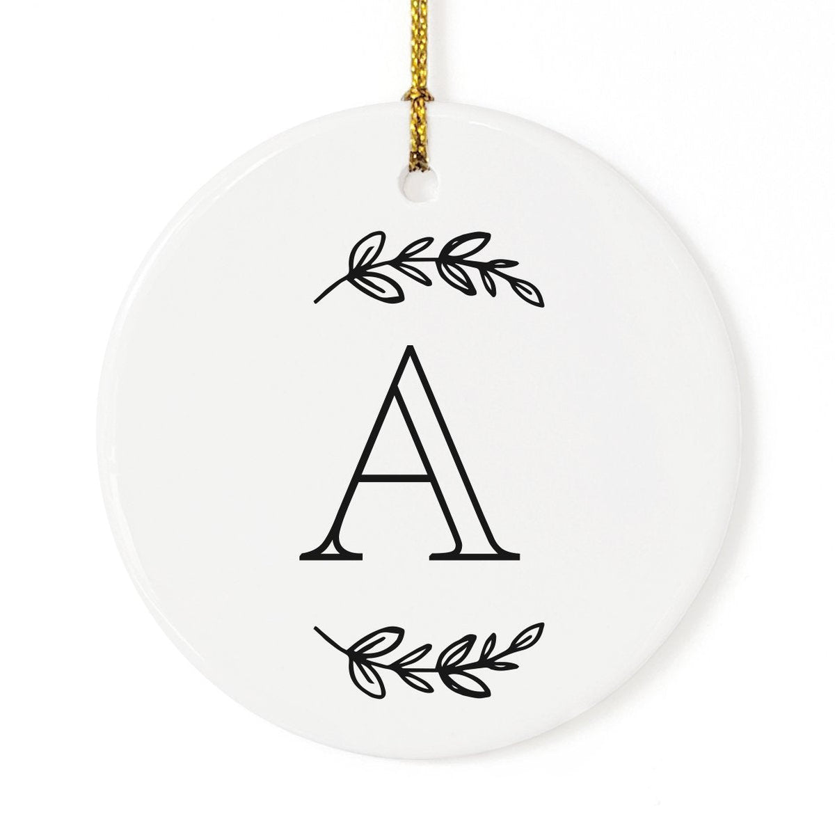 Totes & Beach Bags Personalized Monogram Christmas Ornament