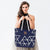 Totes Large Geo Cotton Canvas Tote Bag