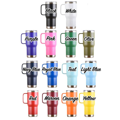 Tumblers Personalized Travel Tumbler with Handle
