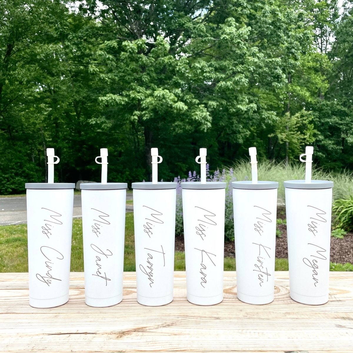 Personalized Sweet Sips Tumbler with custom name engraving