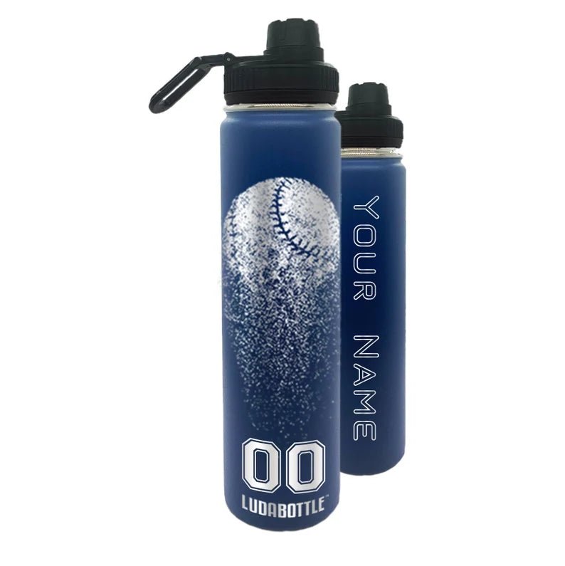 Water Bottle 24oz Baseball Personalized Bottle