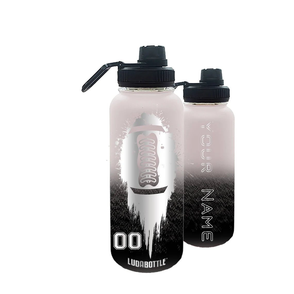 Water Bottle Football Engraved Water Bottle