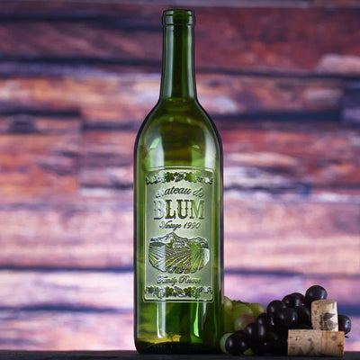 wine Engraved Wine Bottle