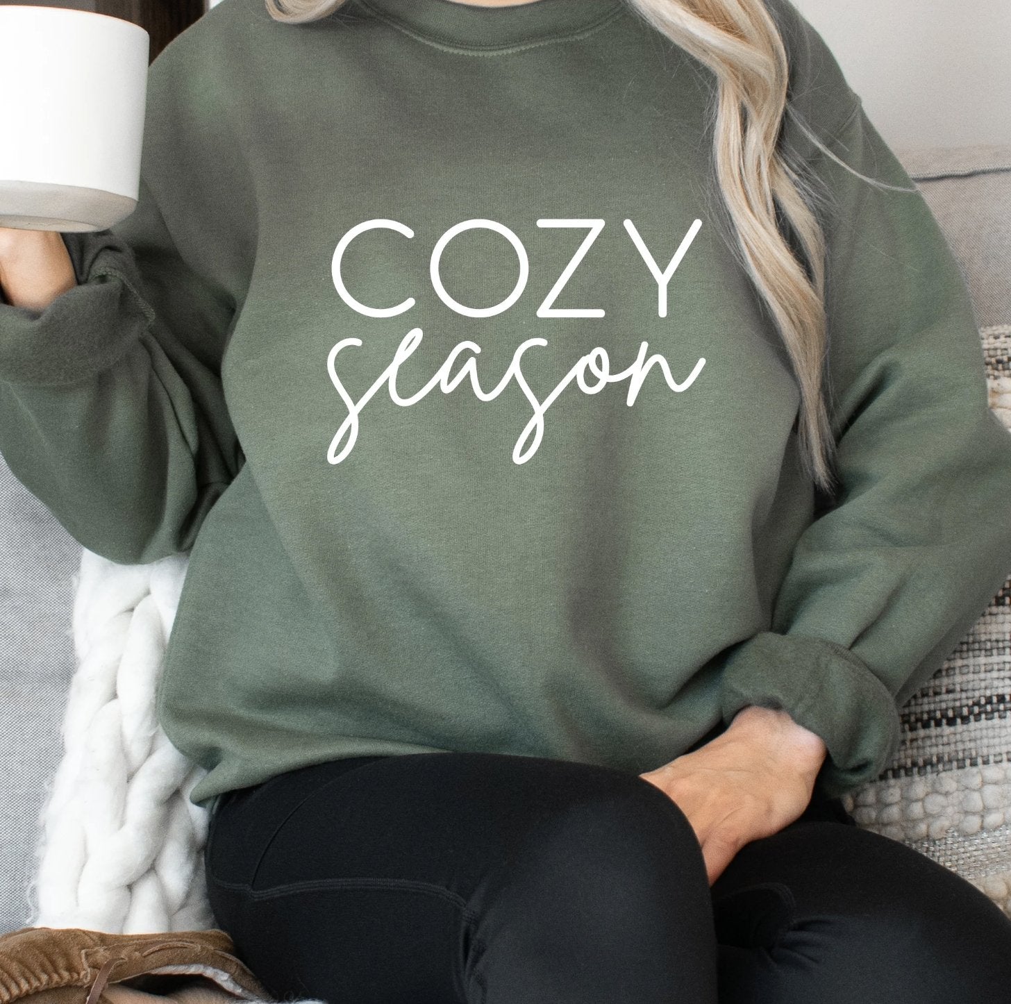 Women's Fashion - Women's Clothing - Tops & Tees - T-Shirts Cozy Season Sweatshirt